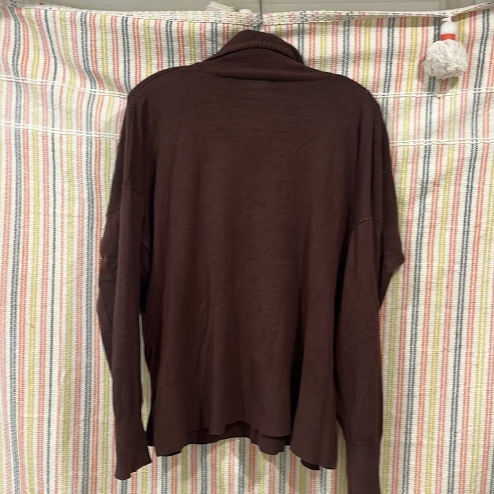 Jyn Brown Drawstring Neck Sweater - image 4